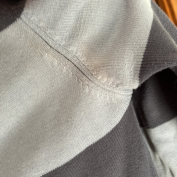 Lacoste | Striped Sweater | Blue Grey | Sz. 42 (M) - Picture 5 of 6